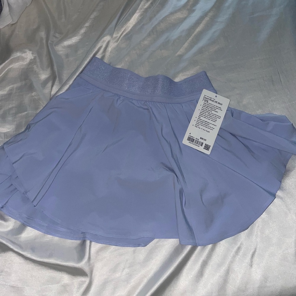 Lululemon court rival skirt size 4